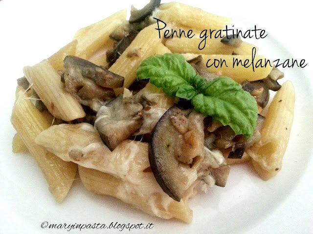 Penne gratinate con melanzane
