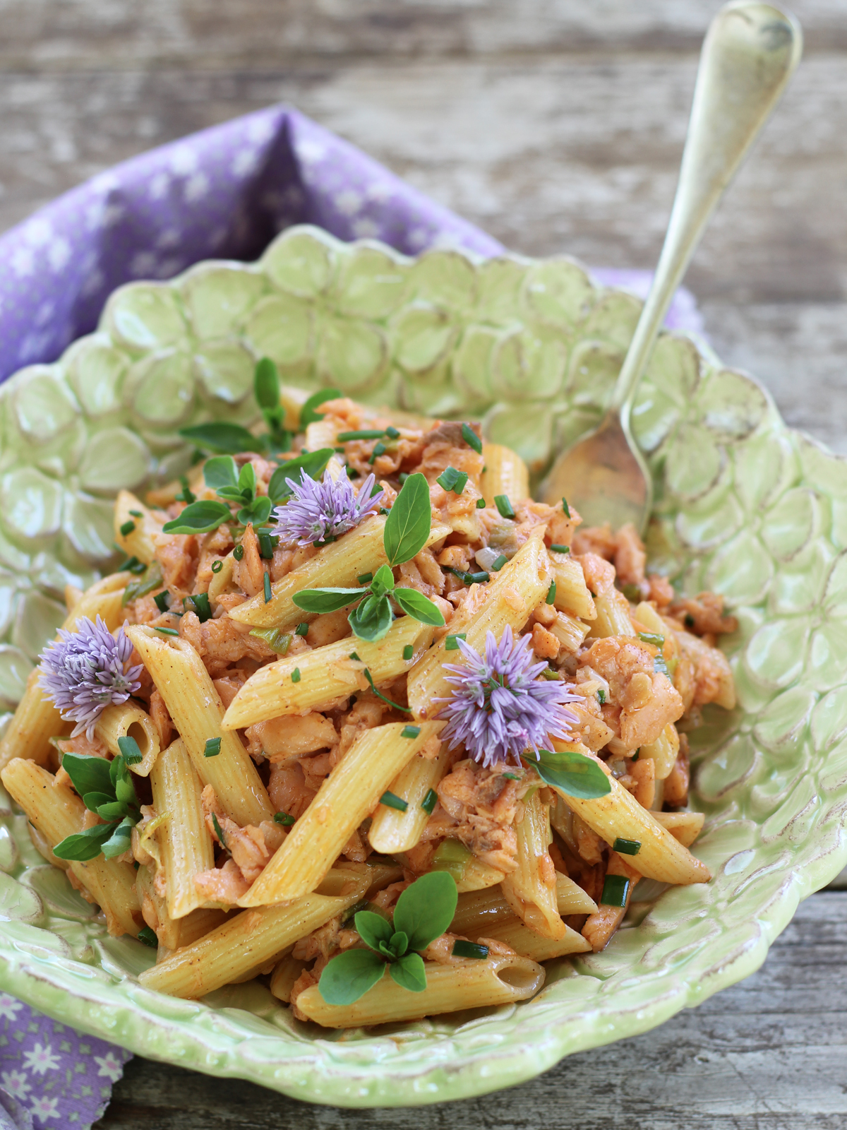 Pennette al salmone
