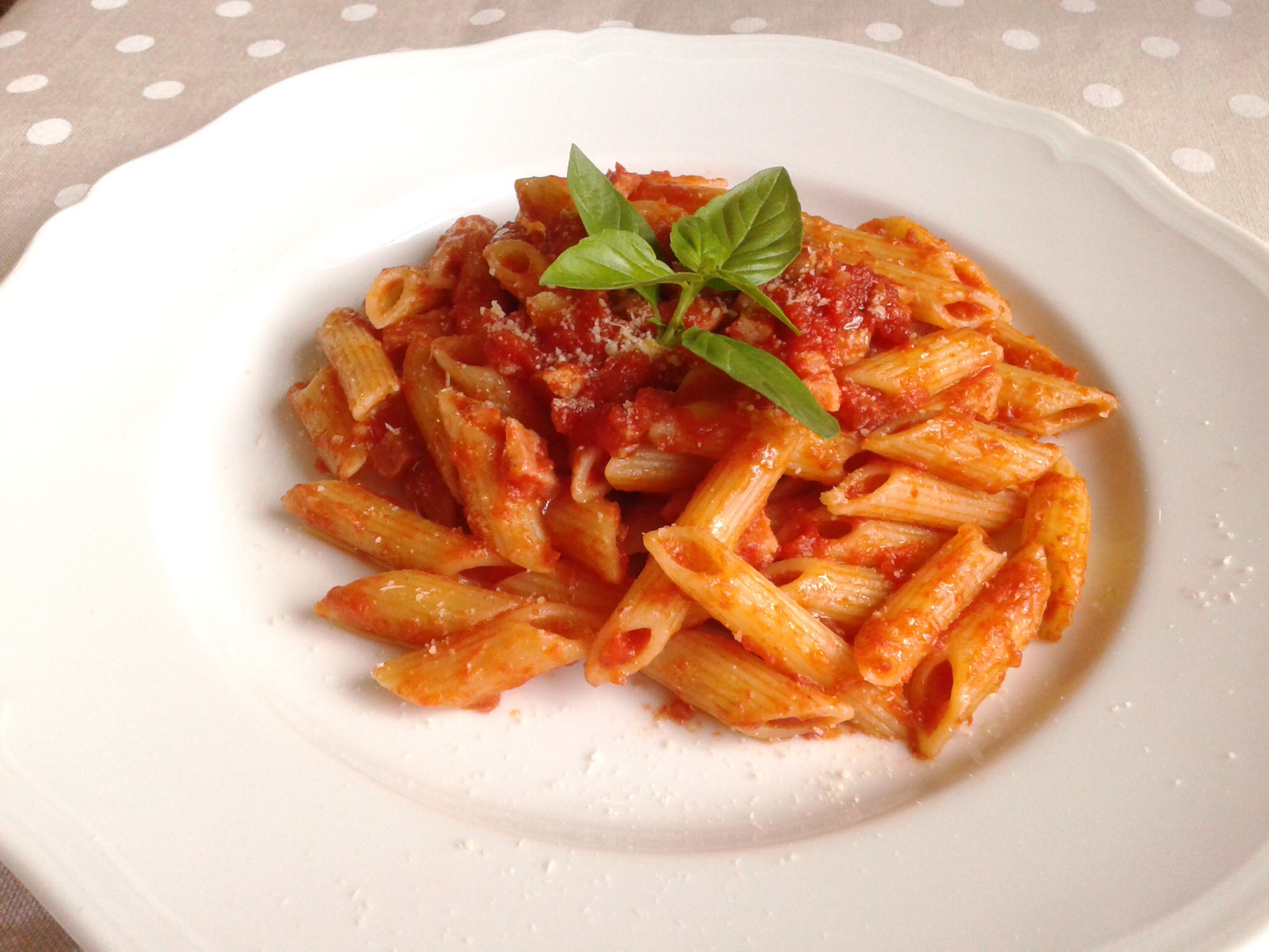 Pennette all’amatriciana