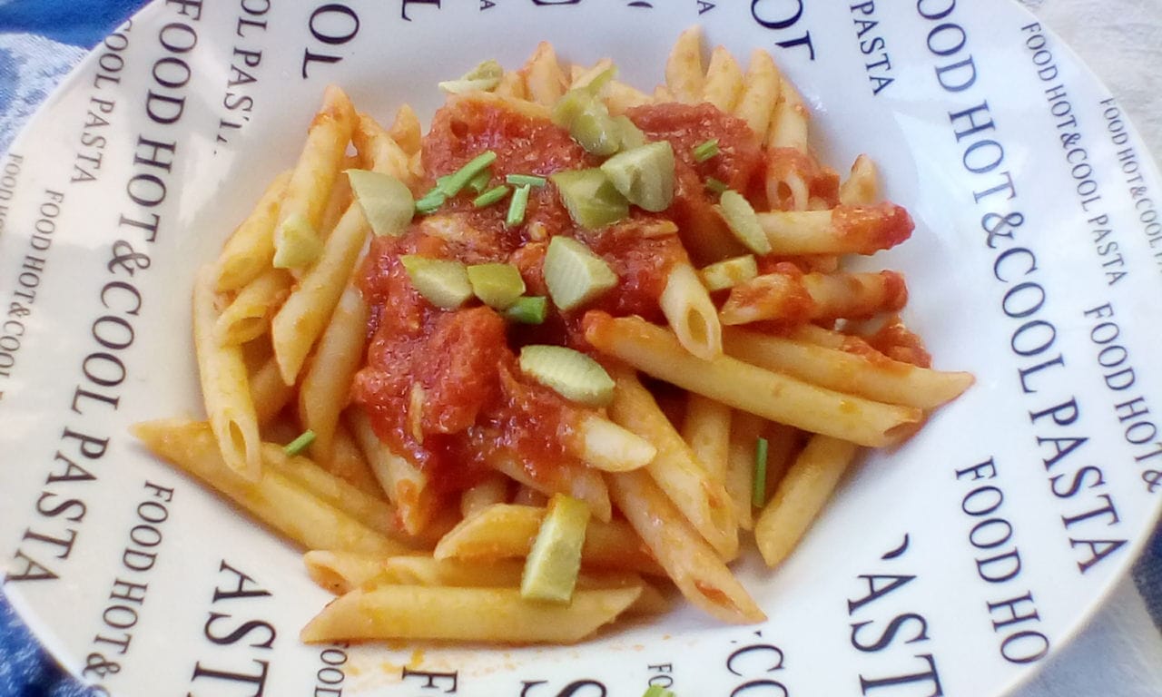 Pennette alle olive verdi