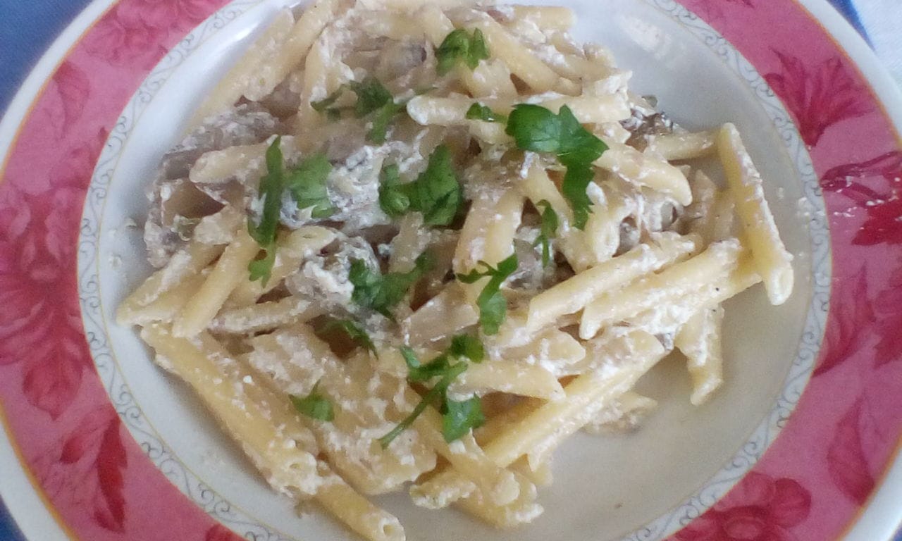 Pennette carciofi e ricotta