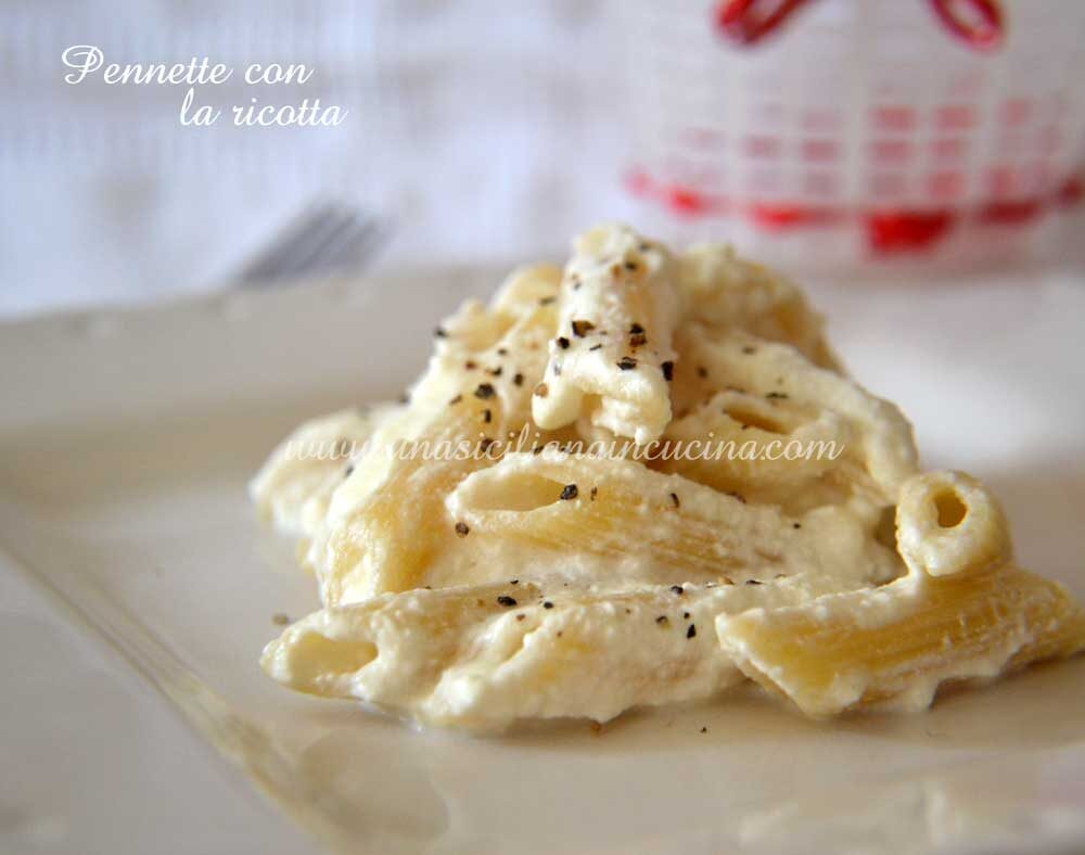 Pennette con la ricotta e pepe nero