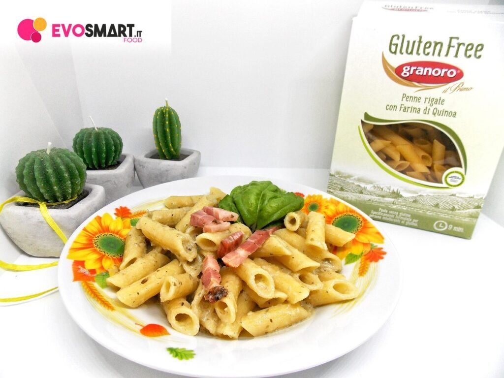 Pennette granoro gluten free con crema di carciofi e pancetta