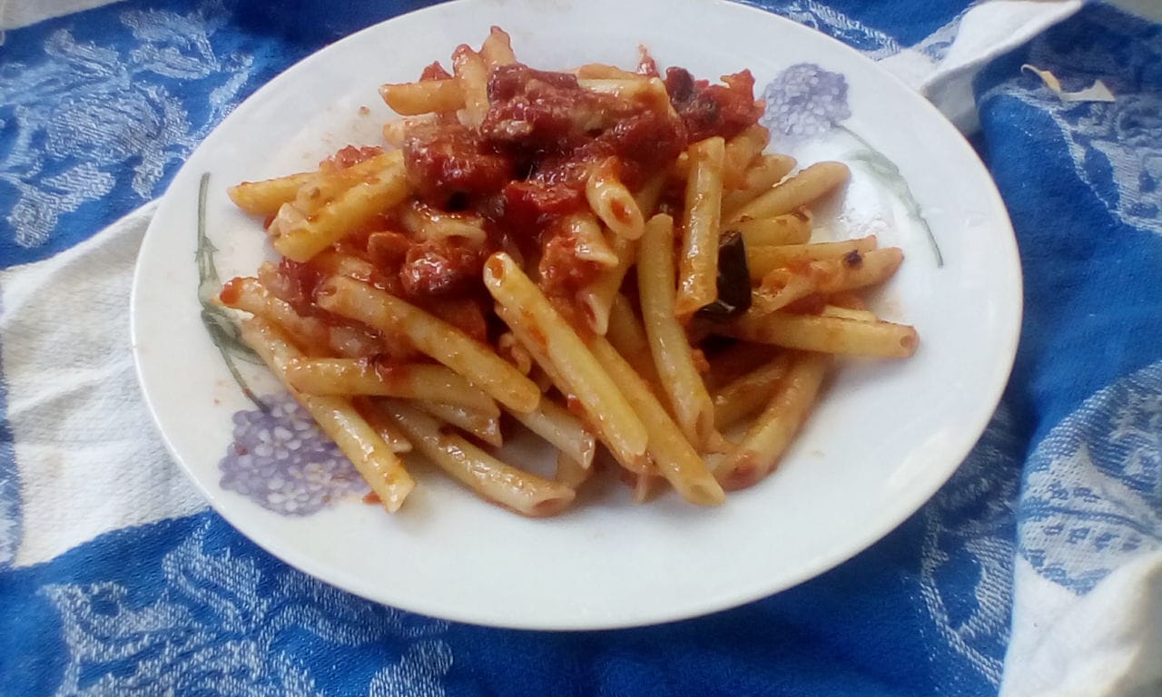 Pennette salsiccia e melanzane