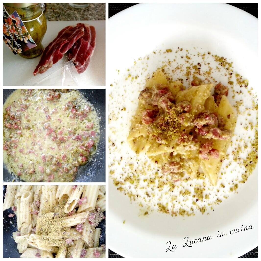 Pennoni pistacchio e speck