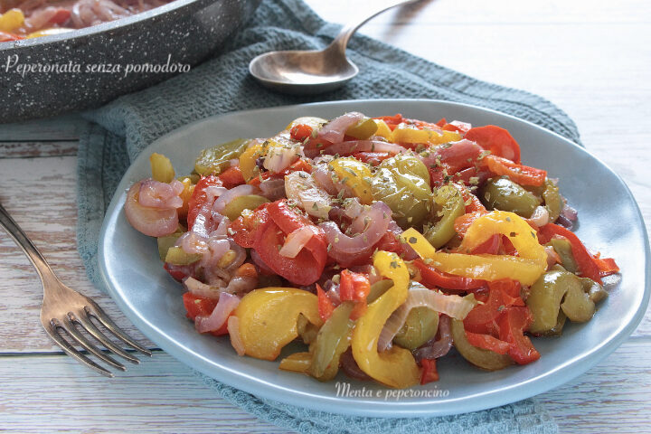 Peperonata senza pomodoro