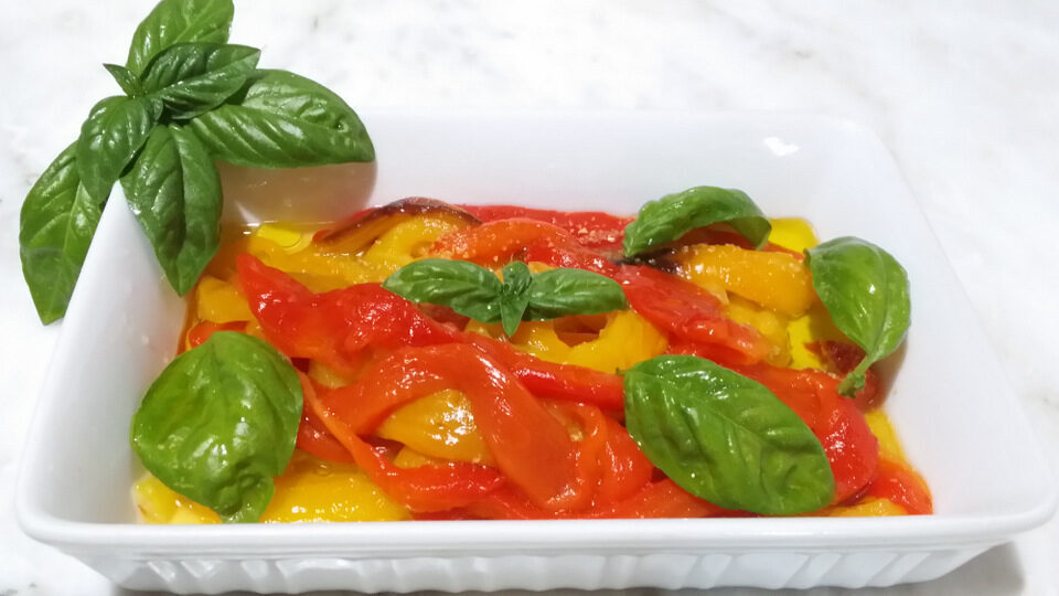 Peperoni arrostiti al microonde