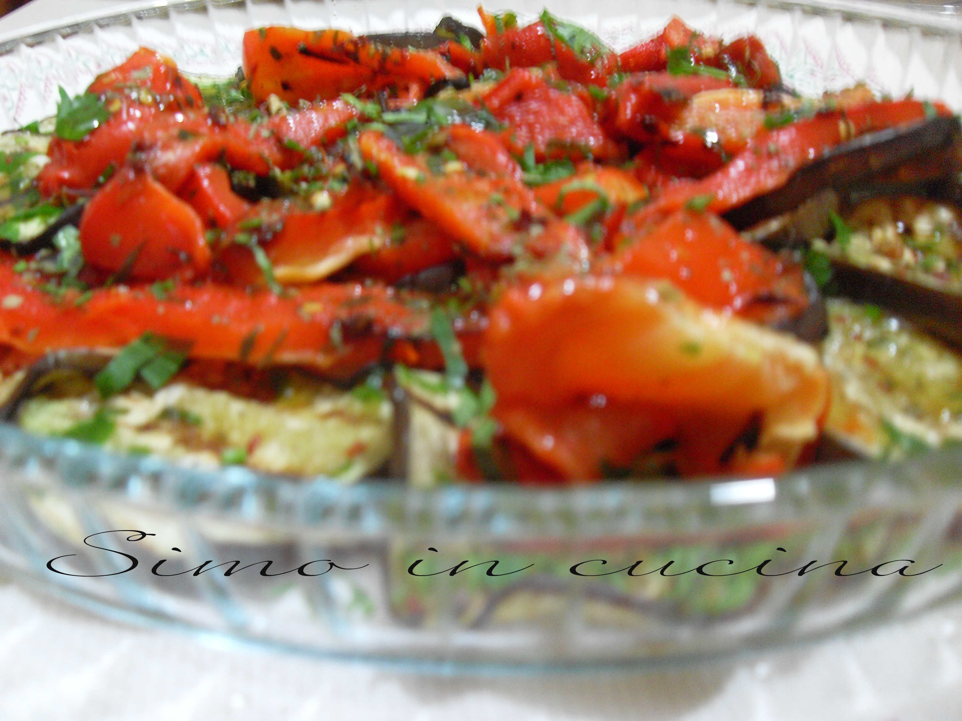 Peperoni e melanzane alla griglia