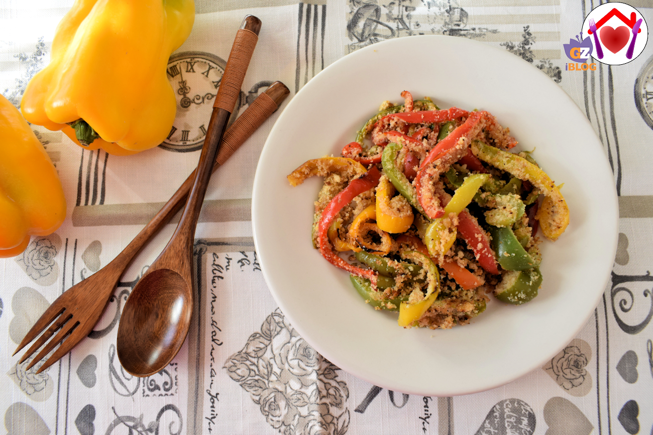 Peperoni gratinati in padella