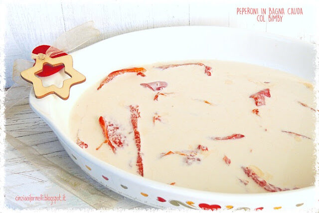 Peperoni in bagna cauda col Bimby