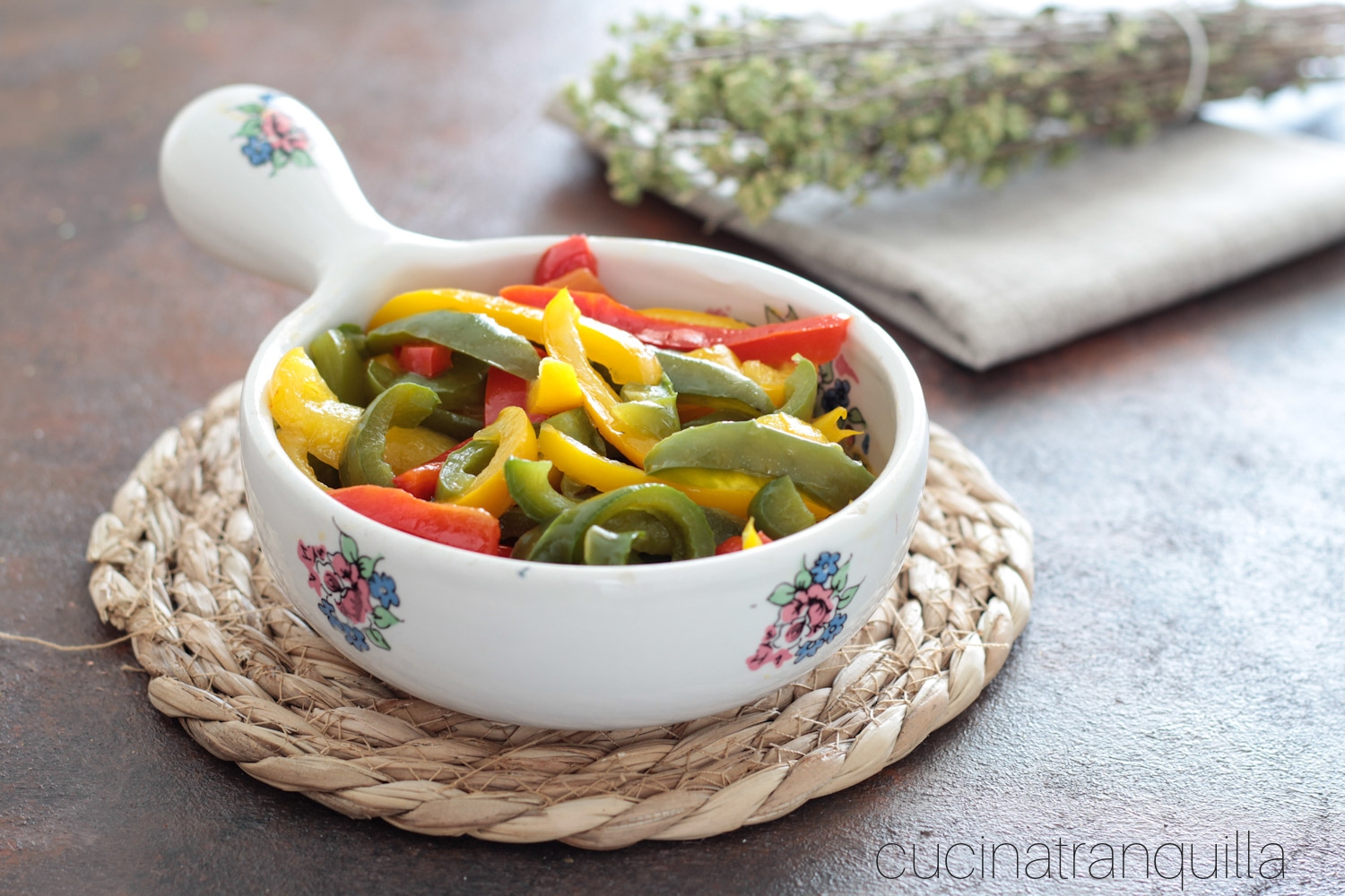 Peperoni misti in padella