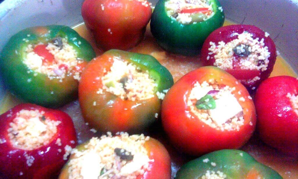 Peperoni ripieni di cous cous