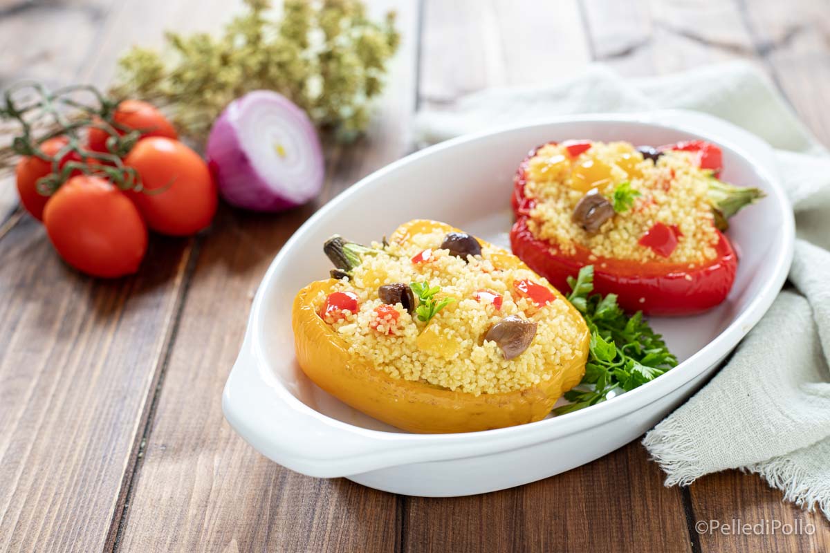 Peperoni ripieni di cous cous
