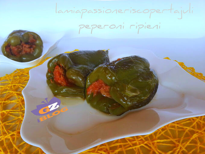 Peperoni ripieni di ragu