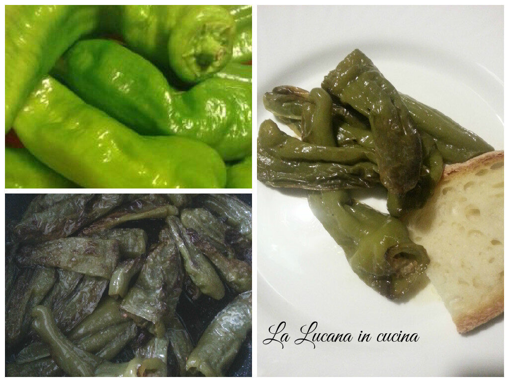 Peperoni verdi lunghi fritti (pprign sfritt)