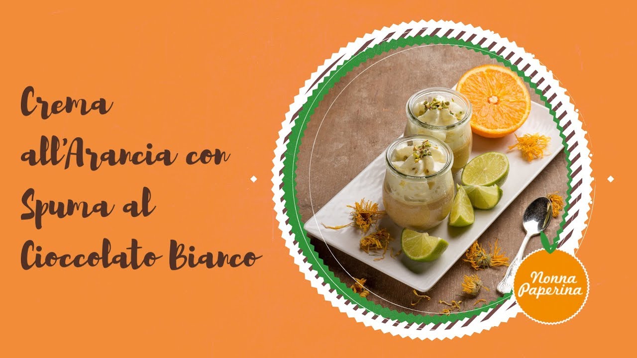 Per la gioia del palato: crema cotta all’arancia con spuma al cioccolato bianco in vasocottura