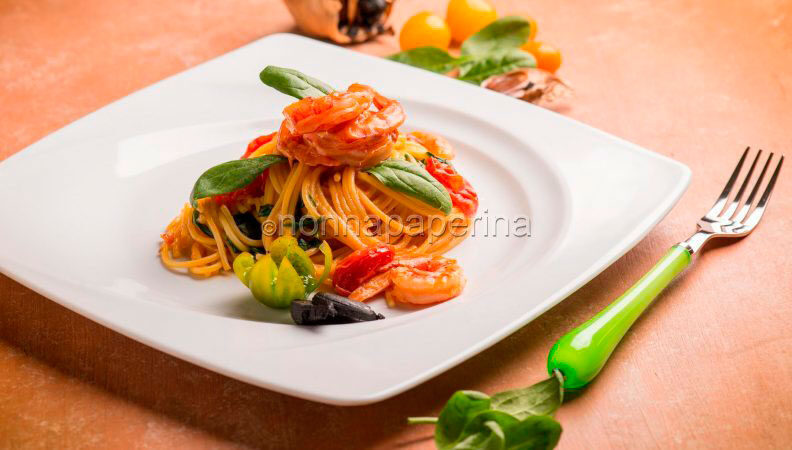 Per un pranzo gustoso ecco gli spaghetti con bisque di gamberi