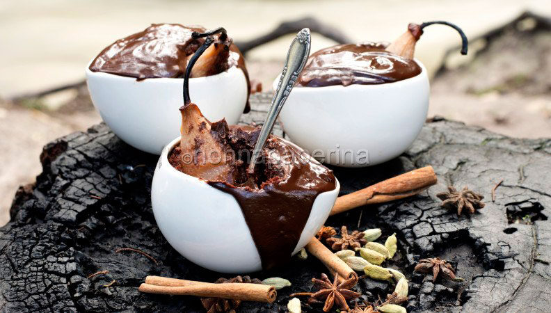 Pere al cioccolato, un pieno d’affetto!