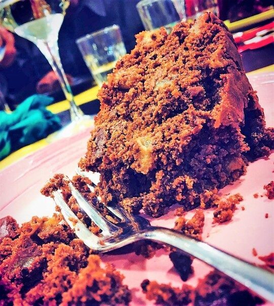 Pere&chocolate cake