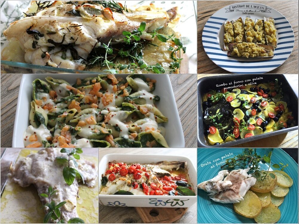Pesce al forno per il pranzo delle feste