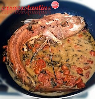 Pesce Fagiano ai profumi del Mediterraneo