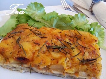 Pesce in crosta di patate