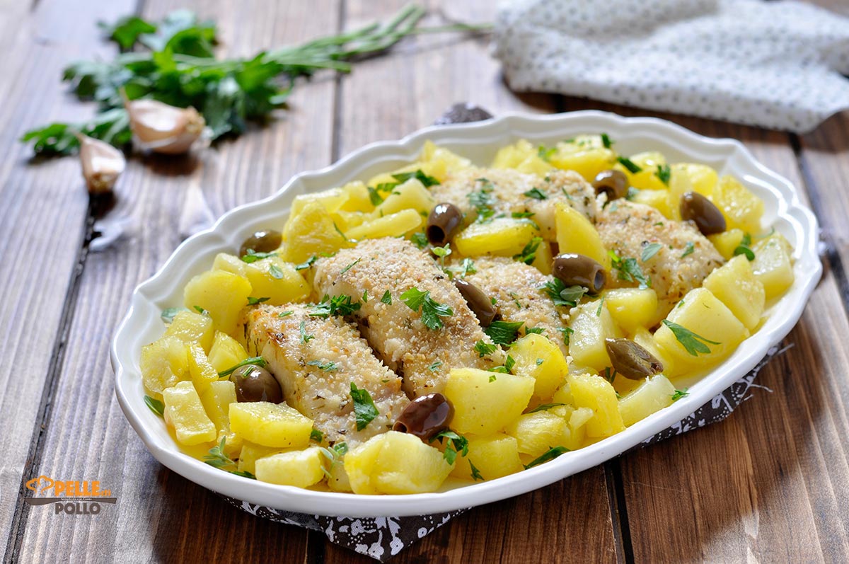Pesce persico al forno con patate