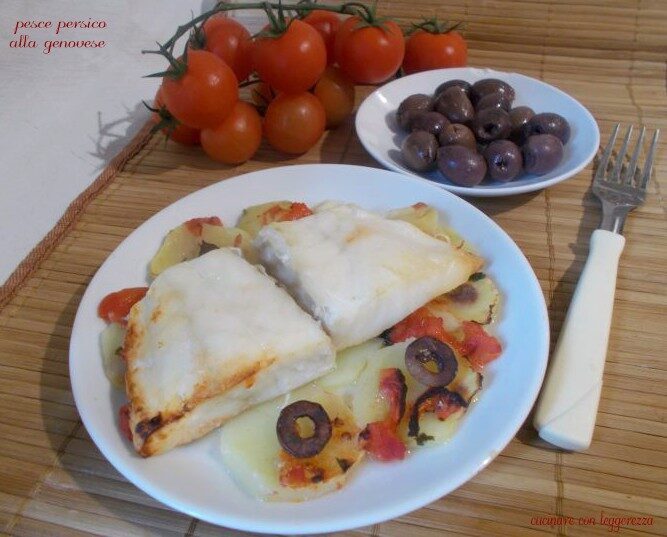 Pesce persico alla genovese