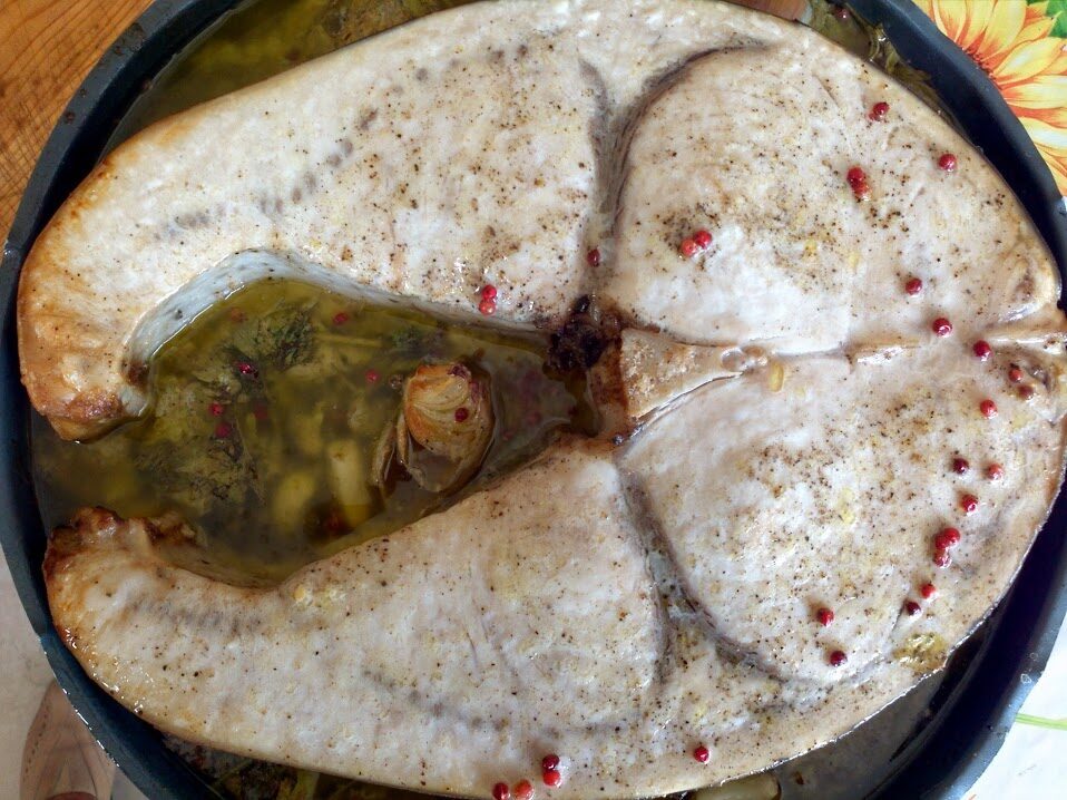 Pesce spada al forno a legna