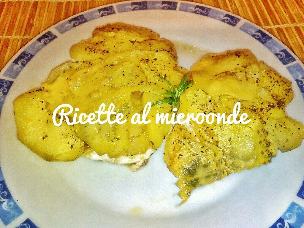 Pesce spada in crosta di patate al microonde