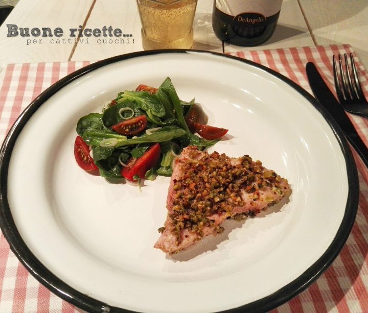 Pesce spada in crosta di pistacchio