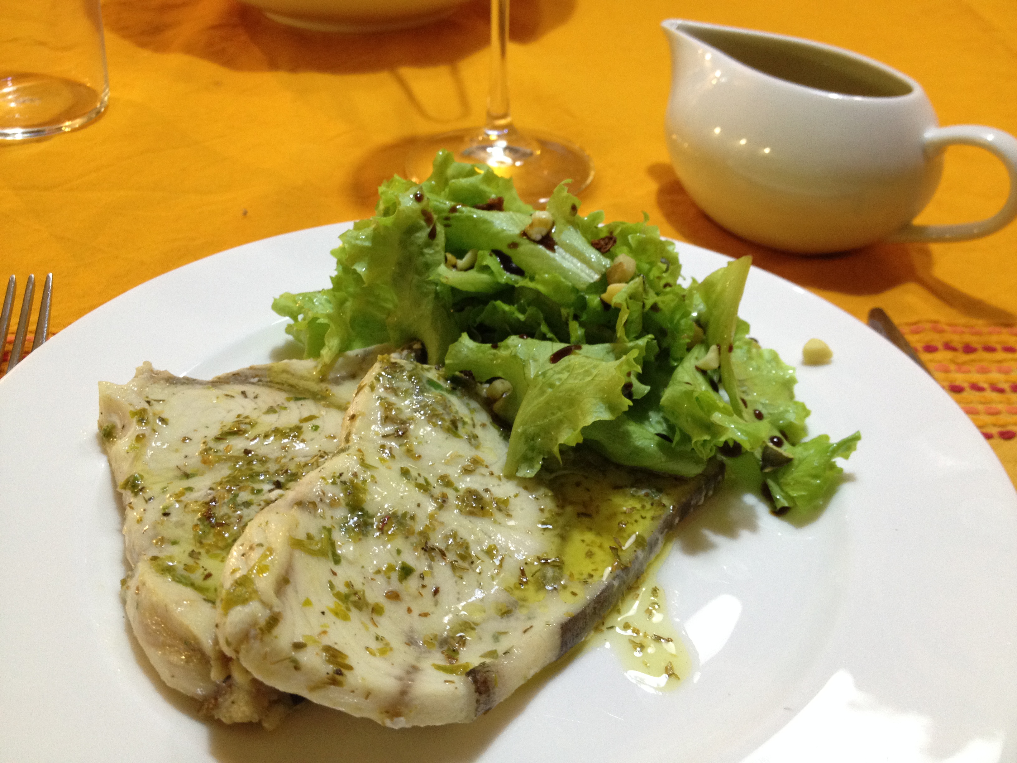 Pesce spada in salmoriglio