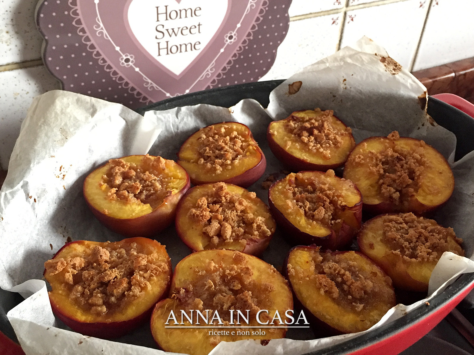 Pesche amaretti e miele