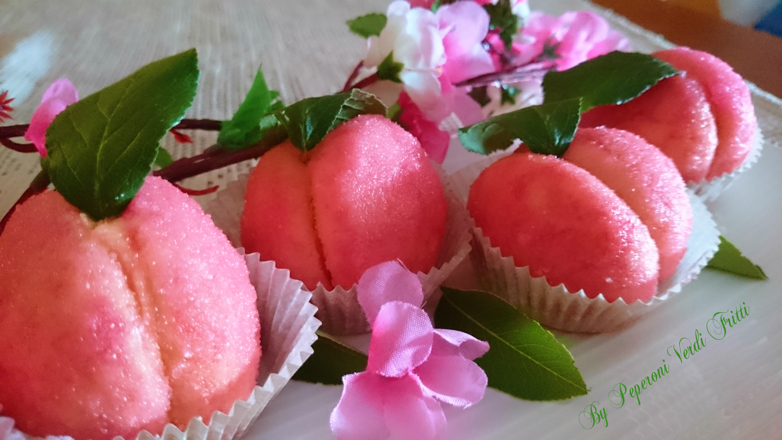 Pesche dolci all’alchermes