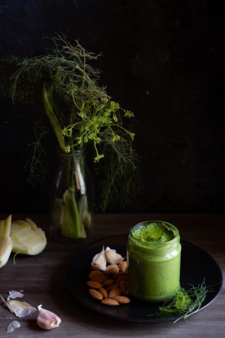 Pesto di barba di finocchio