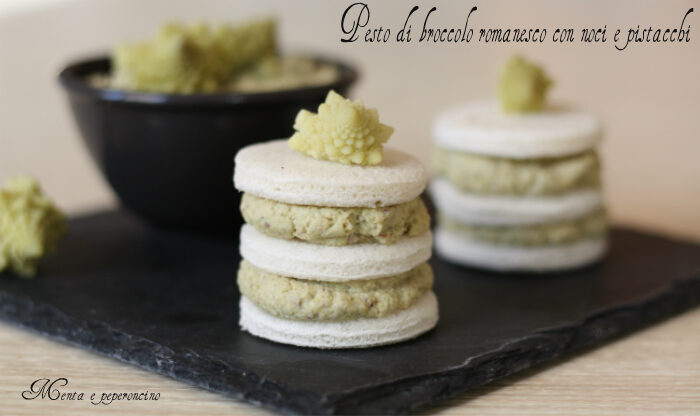 Pesto di broccolo romanesco con noci e pistacchi