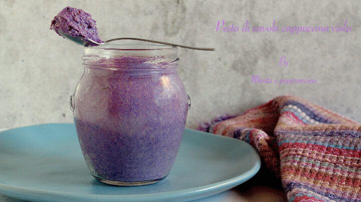Pesto di cavolo cappuccino viola