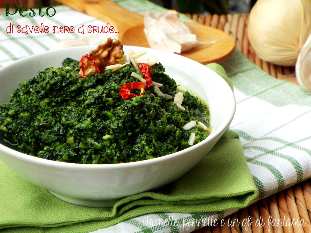 Pesto di cavolo nero a crudo