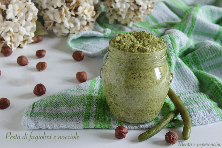 Pesto di fagiolini e nocciole