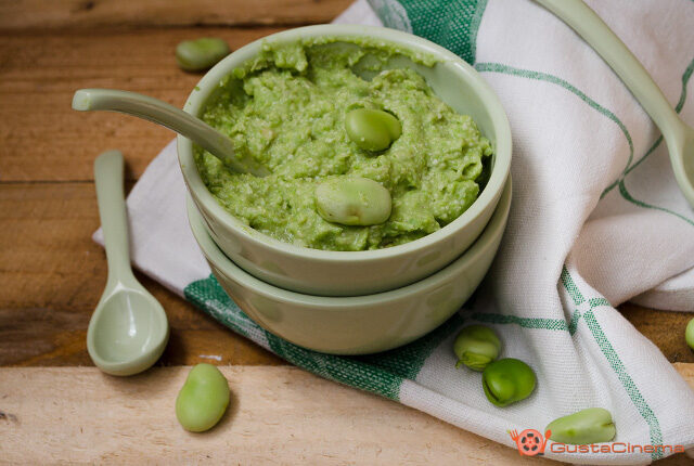 Pesto di fave e pecorino- ricette di base