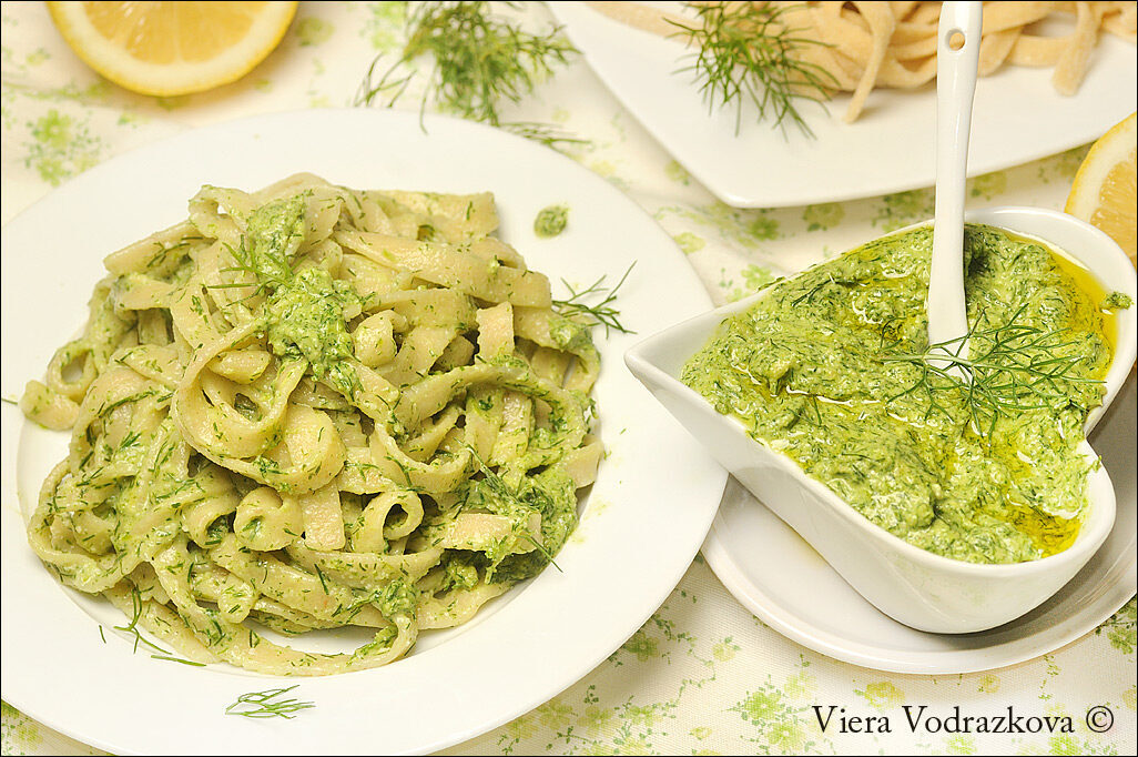 Pesto di finocchietto selvatico con le tagliatelle
