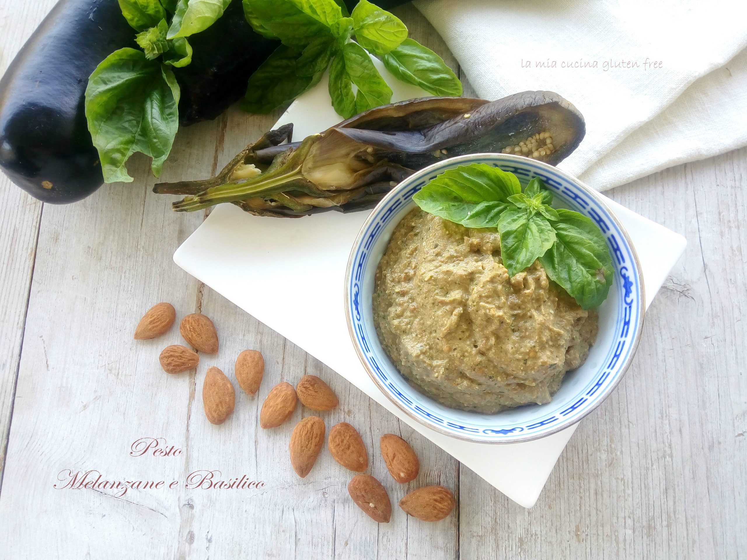 Pesto di melanzana e basilico