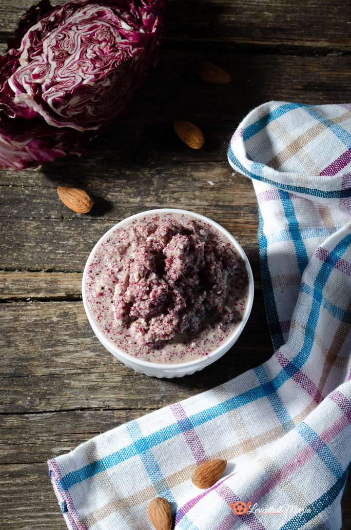 Pesto di radicchio e mandorle