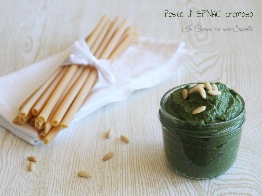 Pesto di spinaci cremoso