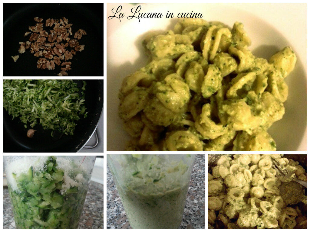 Pesto di zucchine e noci tostate