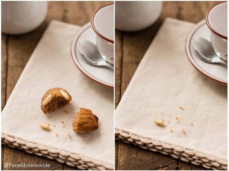Petite madeleines con farina di castagne e pinoli: la ricetta di panelibrienuvole
