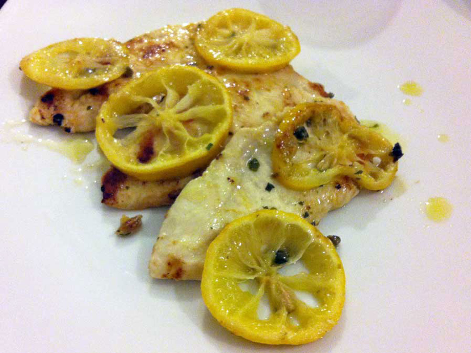 Petti di pollo limone e capperi