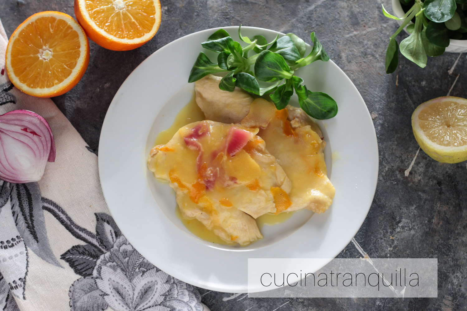 Petto di pollo agli agrumi