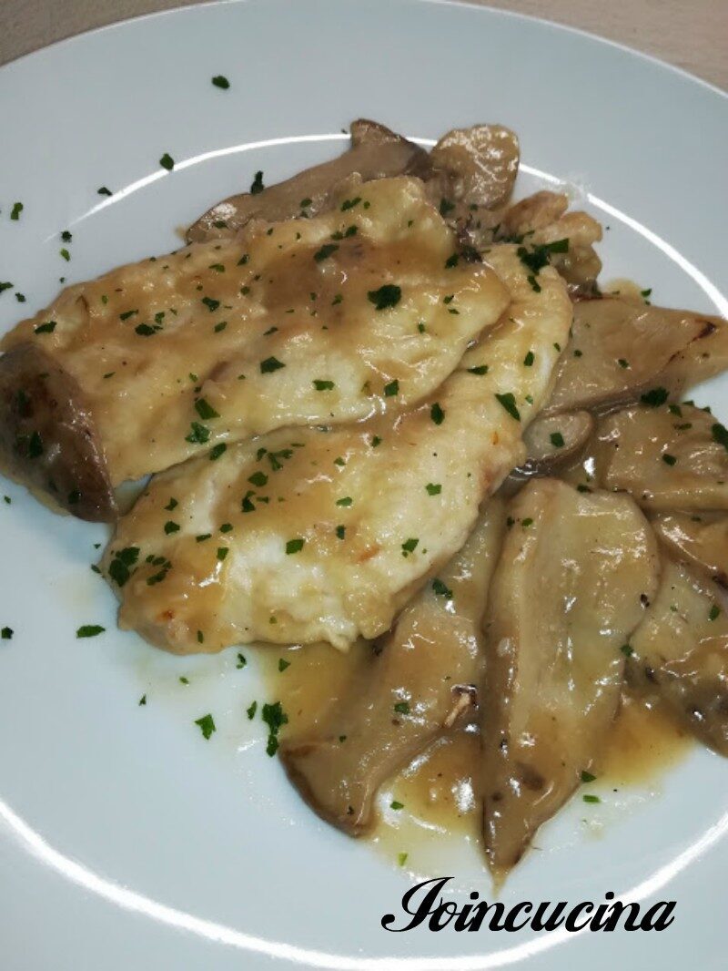 Petto di pollo ai funghi porcini