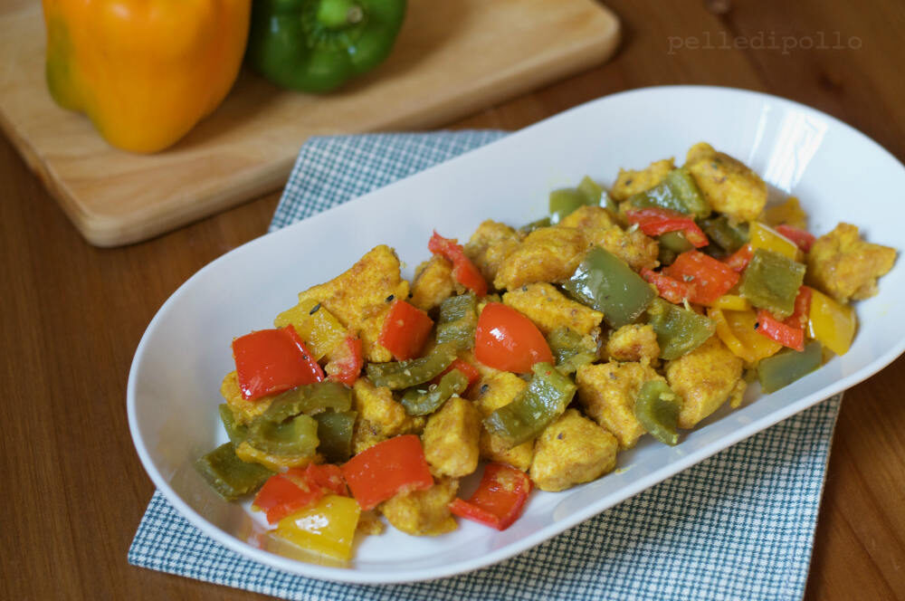 Petto di pollo ai peperoni